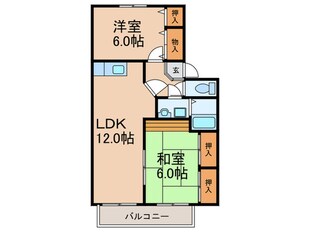 セジュール幸 2の物件間取画像